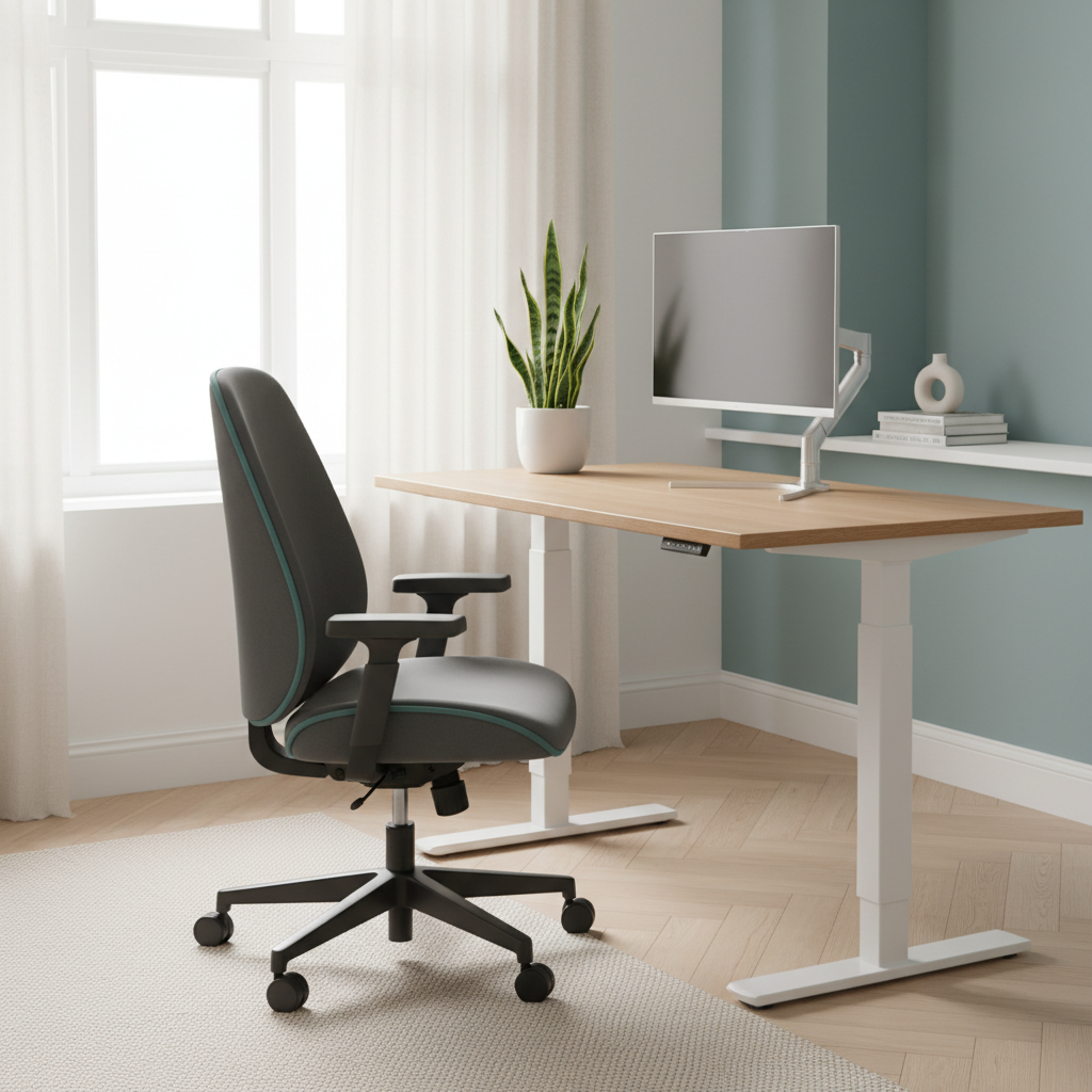 Illustration til artiklen Optimér din arbejdsdag: En komplet guide til ergonomi & forebyggelse af smerter