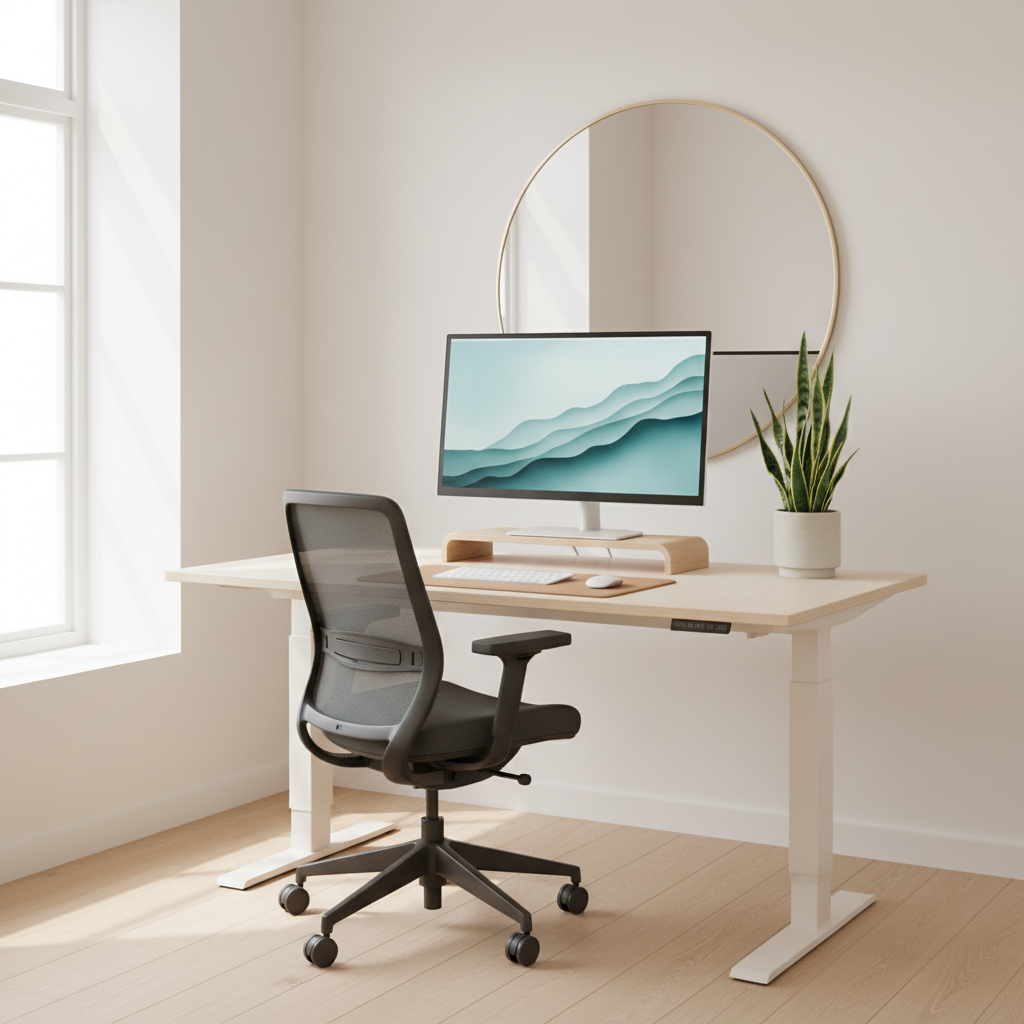Illustration til artiklen Ergonomi på kontoret: Undgå smerter med disse 5 simple justeringer